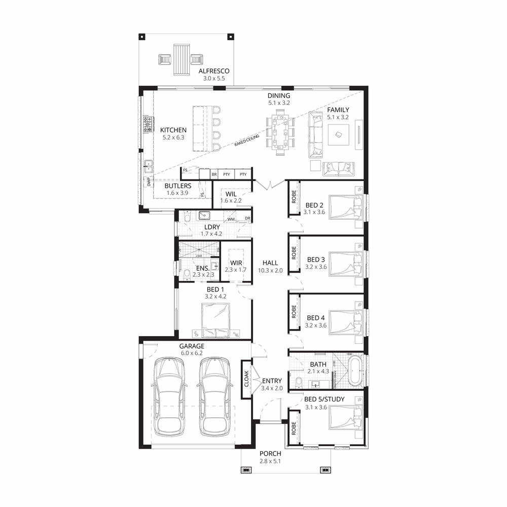 The Avalon floorplan
