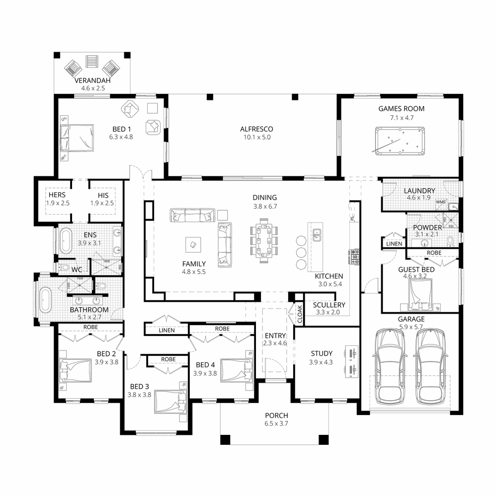 The Beaumont floorplan