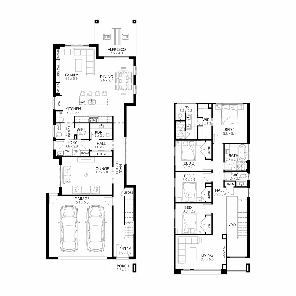 The Bronte floorplan