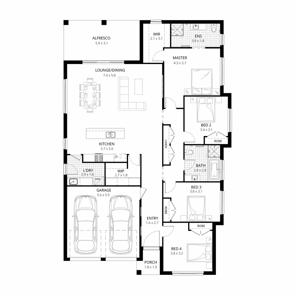 The Everley floorplan
