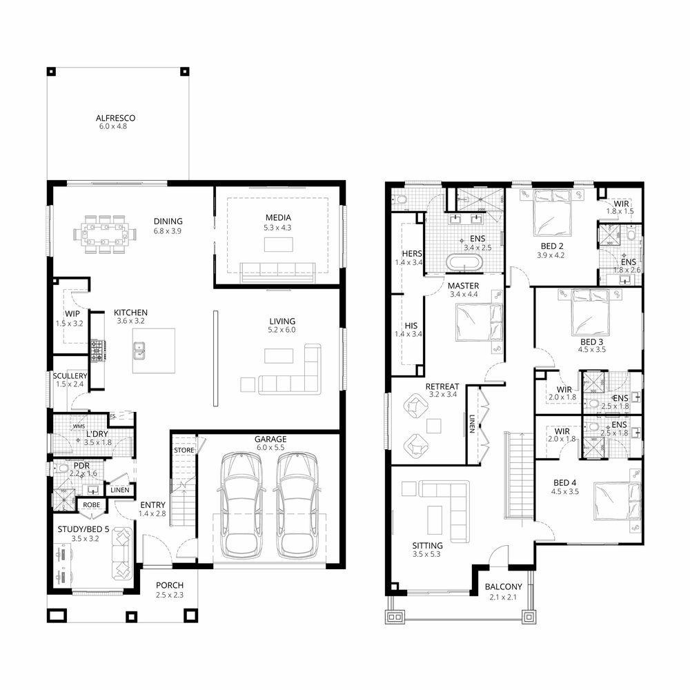 The Melrose Prestige floorplan