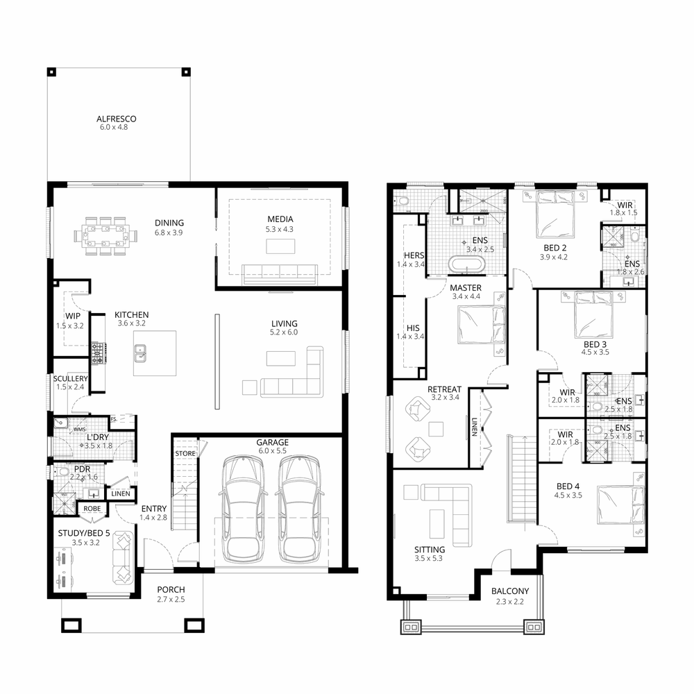 The Melrose Regal floorplan