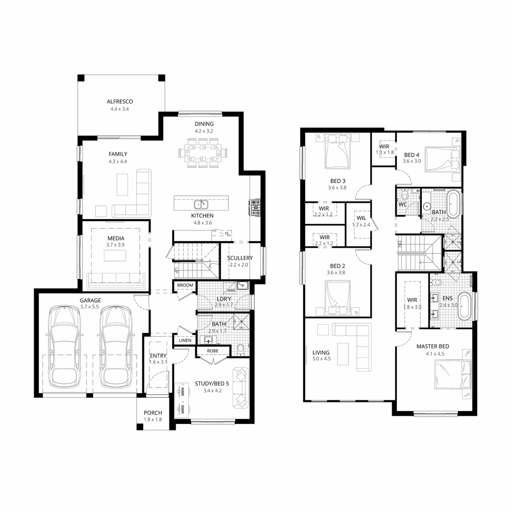 The Riverdale Traditional floorplan