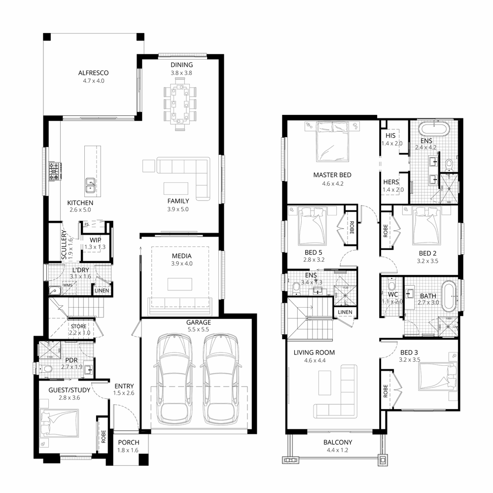 The Sienna Prestige floorplan
