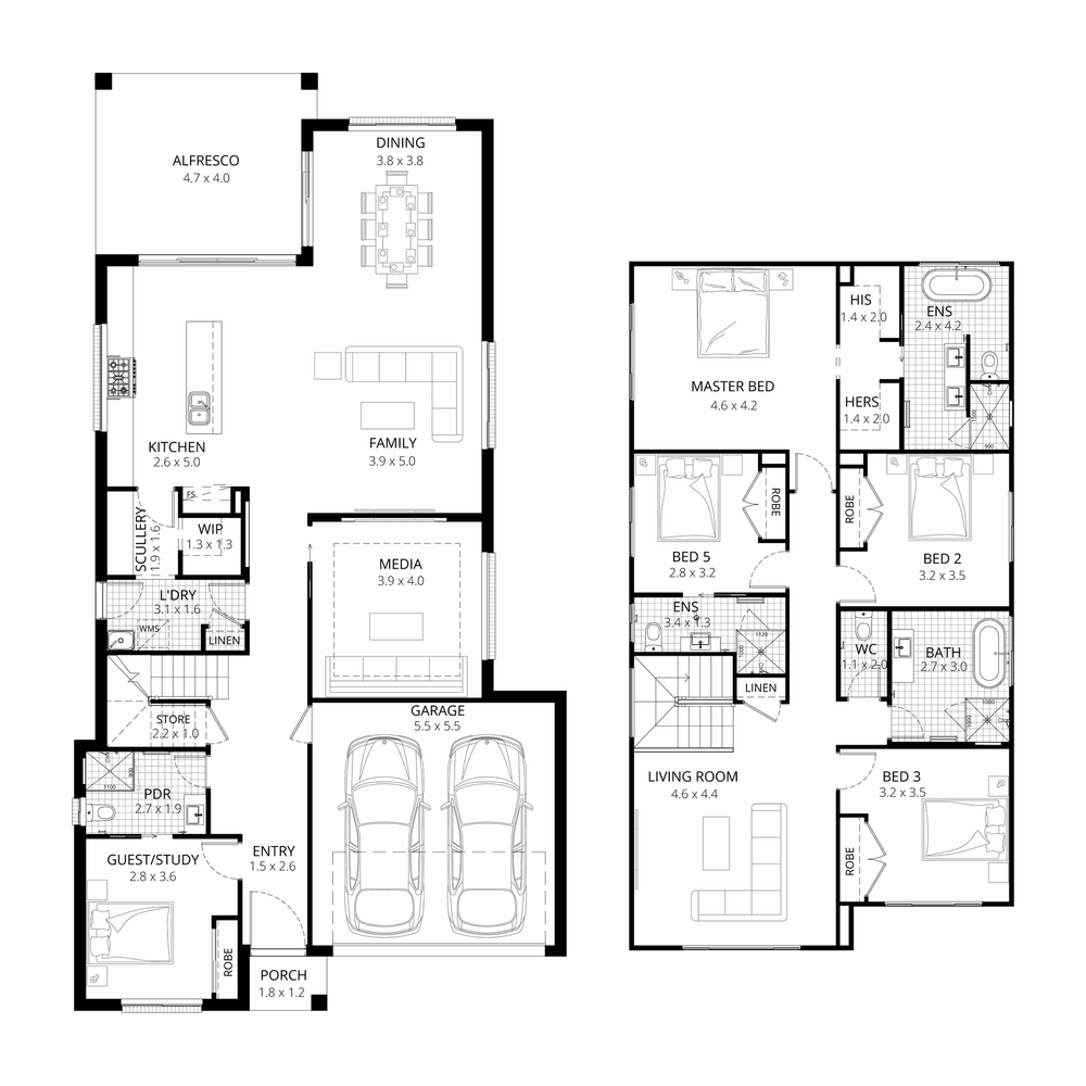 The Sienna Traditional floorplan